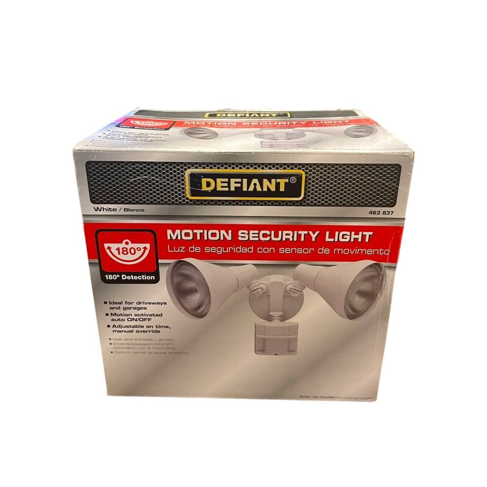 Defiant Motion Sensing Security Light‎ Outdoor Sensors 180  463 837 White
